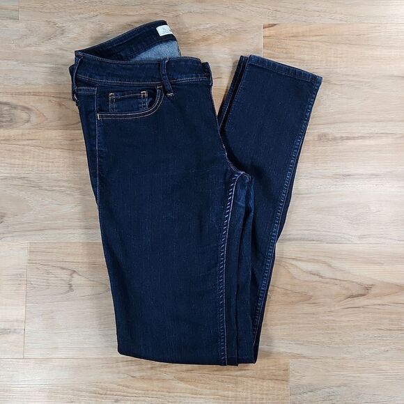 🐞Hollister Dark Blue Long Length Skinny Jeans Size 7/29 Long - Picture 4 of 12